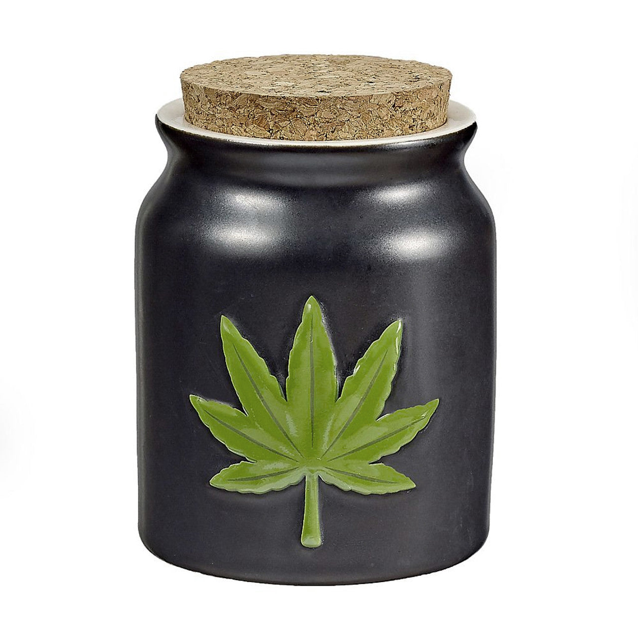 FASHIONCRAFT STORAGE JAR - LEAF