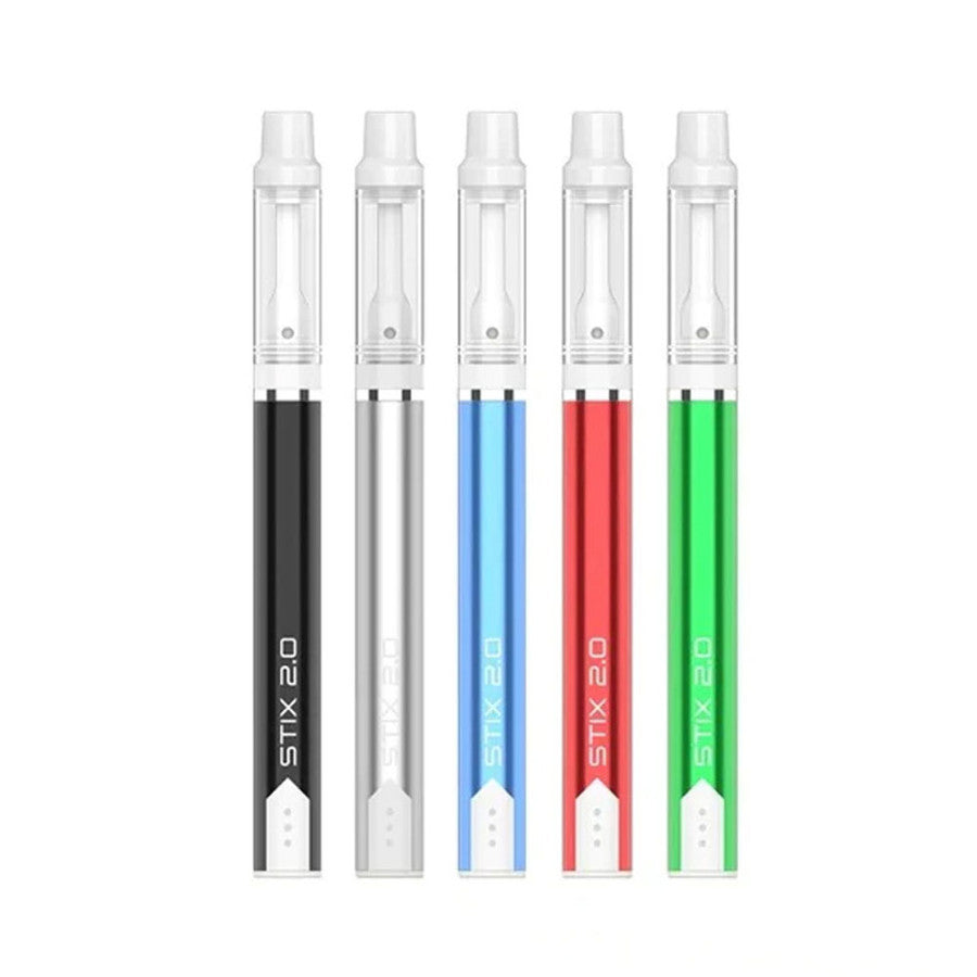 YOCAN STIX 2.0 AUTO-DRAW BATTERY W/ CERAMIC CARTRIDGE - BOX OF 10 - MIXED COLORS