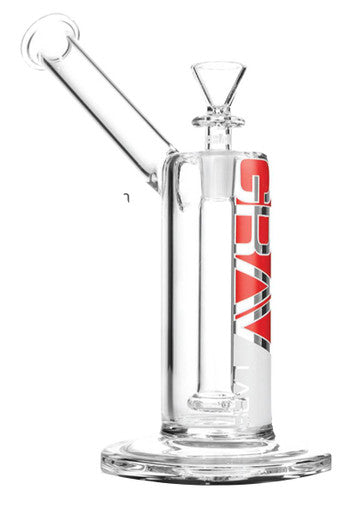 9" Upright Bubbler with Tungsten Downstem by GRAV