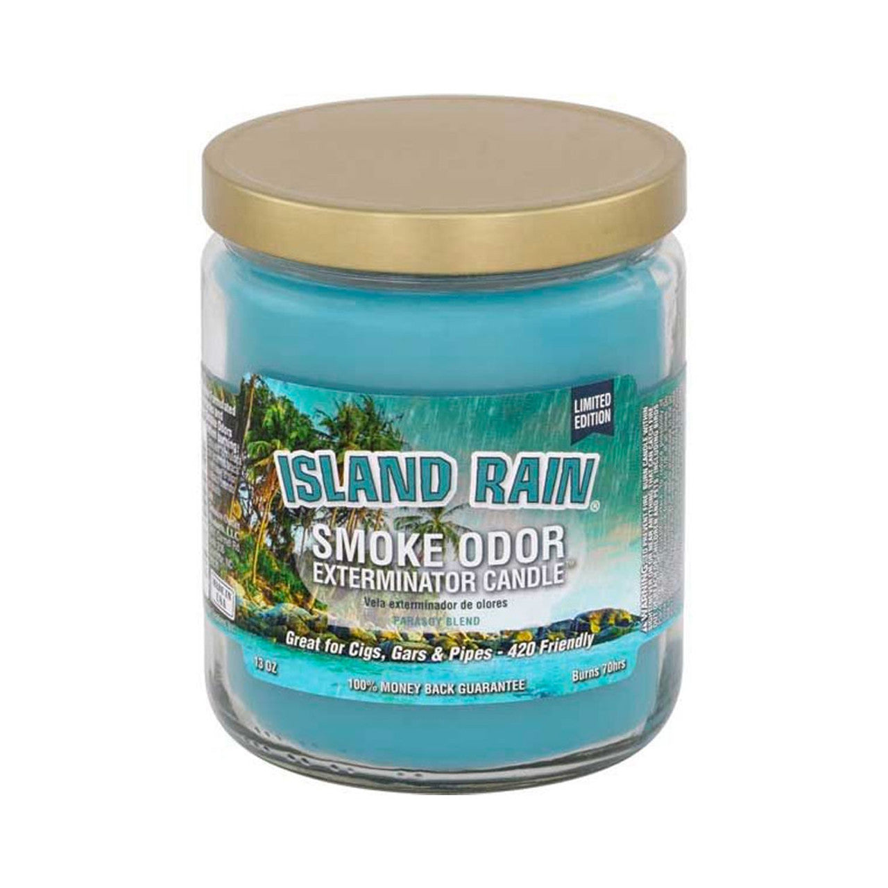 SMOKE ODOR 13OZ CANDLE - ISLAND RAIN **LIMITED EDITION**