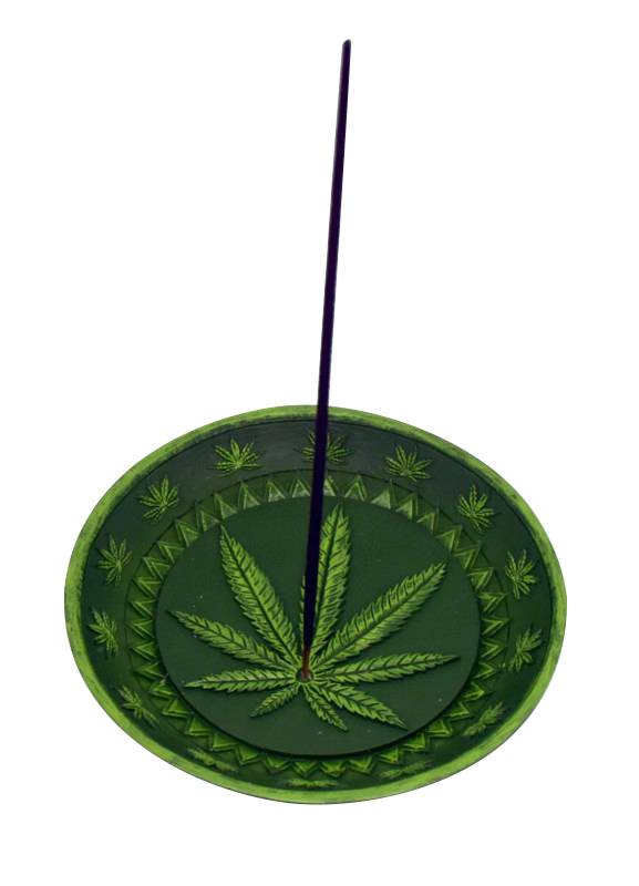 5" ROUND LEAF INCENSE BURNER 2848