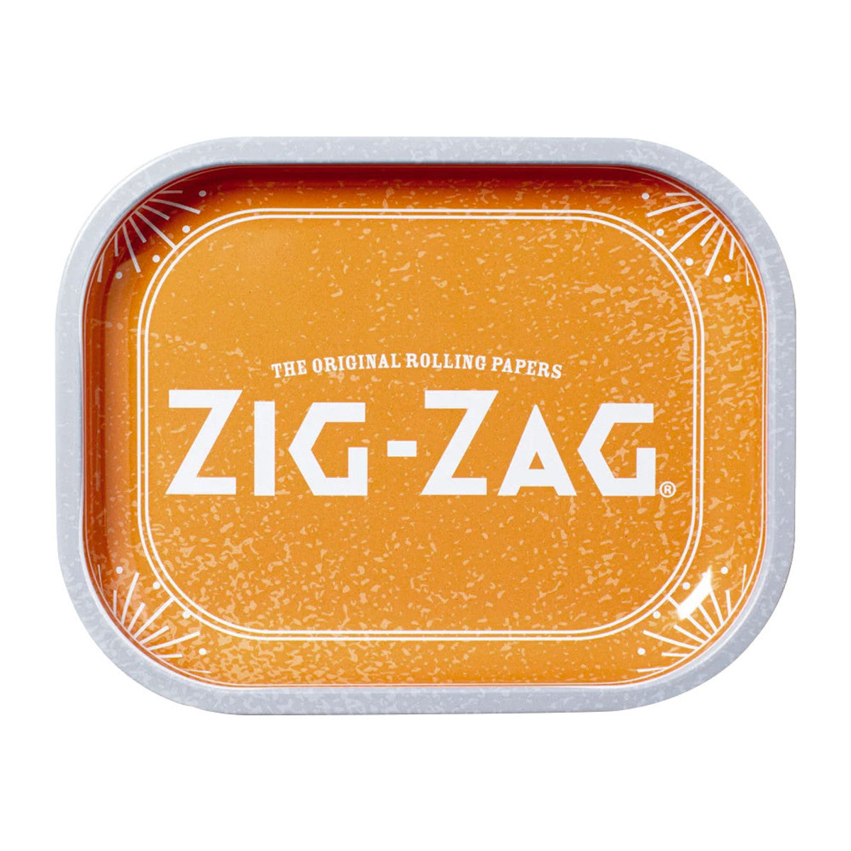 ZIG-ZAG METAL ROLLING TRAY - SINCE 1879 (ORANGE)