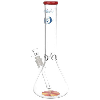 Chakra Drop Of Sun Beaker Glass Water Pipe - 11.75" / 14mm F
