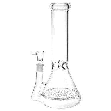Epic Honeycomb Perc Beaker Glass Water Pipe - 12" / 19mm F