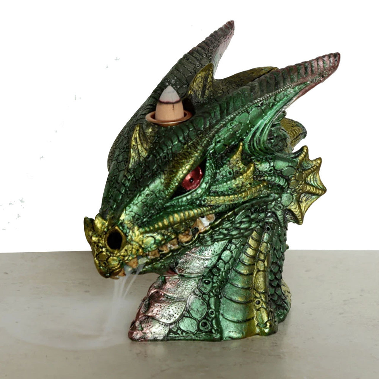 6" X 6" X 4" LARGE DRAGON BACK FLOW INCENSE BURNER