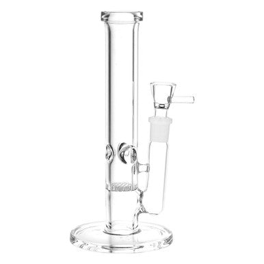 Simply Elegant Straight Tube Glass Water Pipe - 7.75" / 14mm F