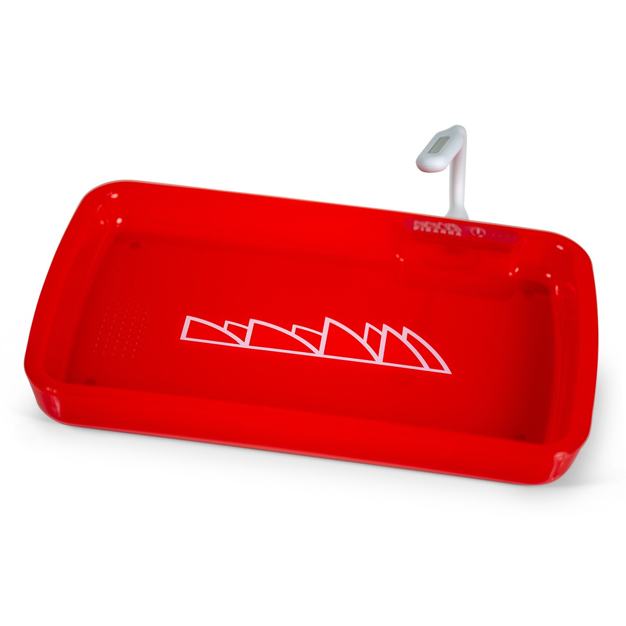 PIRANHA 17.25" X 7.25" LED ROLLING TRAY W/ LIGHT & BAG - RED