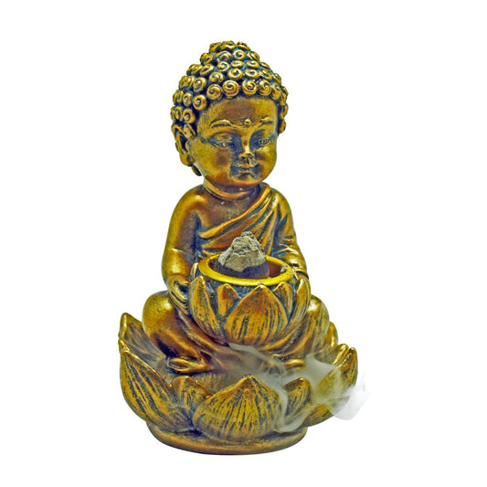 SMALL BACKFLOW INCENSE BURNER - BABY BUDDHA