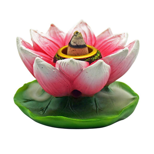SMALL BACKFLOW INCENSE BURNER - LOTUS FLOWER