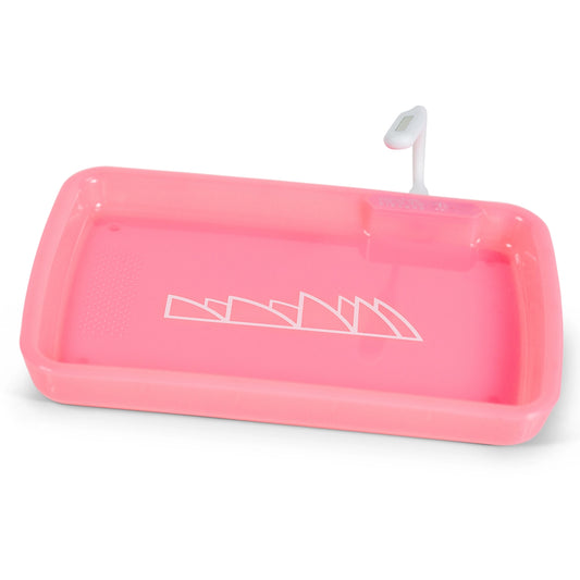 PIRANHA 17.25" X 7.25" LED ROLLING TRAY W/ LIGHT & BAG - PINK