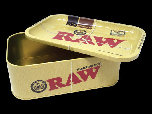 RAW METAL STORAGE BOX W/ MODIFIED RAW TRAY SMALL LID