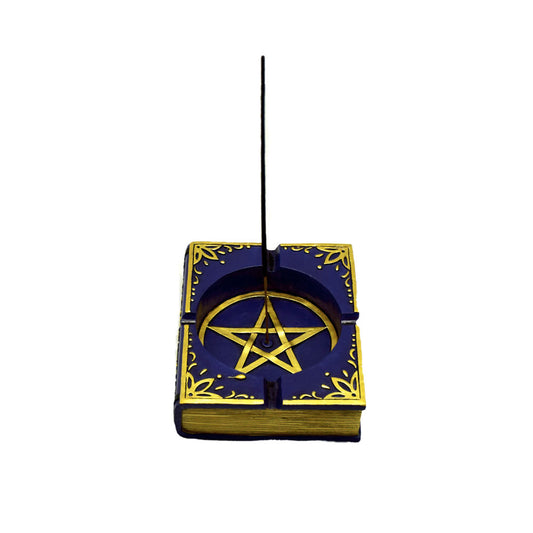 PENTAGRAM BOOK ASHTRAY/INCENSE BURNER COMBO
