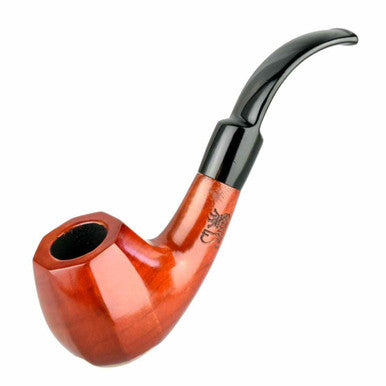 5.5" Bent Octagon Brandy Cherry Wood Shire Pipe