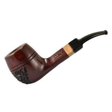 5 1/2" Shire Pipe Engraved Bulldog - Rosewood