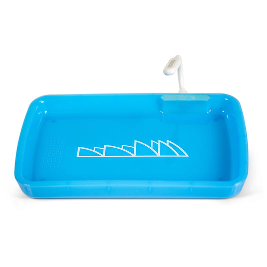 PIRANHA 17.25" X 7.25" LED ROLLING TRAY W/ LIGHT & BAG - BLUE